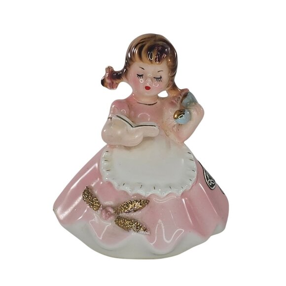 Vintage Josef Originals Girl On Phone Little Housekeepers Series *Repaired* - Picture 1 of 11